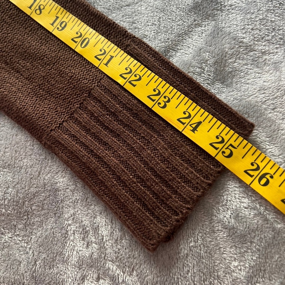 Fashion Nova Womens Brown Open Front‎ Ribbed Shawl Collar Cardigan Sweater Large - Picture 7 of 9